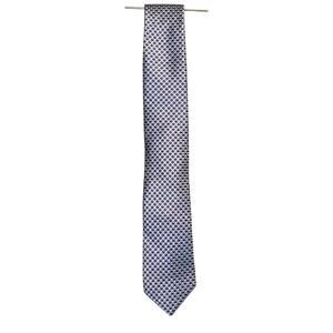 Perry Ellis Portfolio 100% silk blue print neck tie